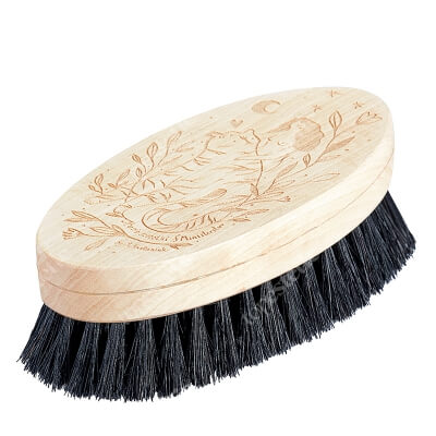 Ministerstwo Dobrego Mydła Szczotka Do Masażu Ciała Ręcznie wykonana, drewniana szczotka z ciemnym końskim włosiem 1 szt.