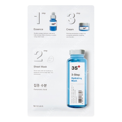 Missha 3 Step Hydrating Mask Trój etapowa maska nawilżająca 1,5 g + 25 g + 1,5 g