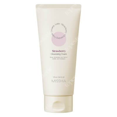 Missha Creamy Latte Cleansing Foam Rewitalizująca pianka do oczyszczania twarzy z ekstraktem z truskawki 172 ml