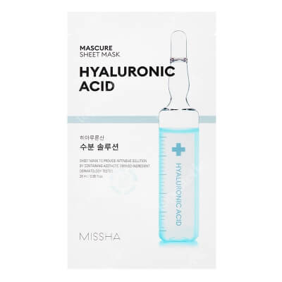 Missha Mascure Hydra Solution Sheet Mask Hyaluron Acid Nawadniająca maseczka w płachcie 28 ml