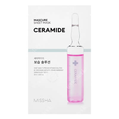 Missha Mascure Moisture Barrier Solution Sheet Mask Ceramide Odżywcza maseczka w płachcie 28 ml