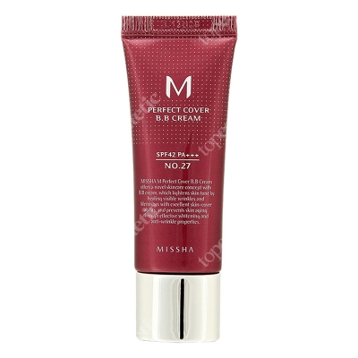 Missha Perfect Cover BB Cream SPF42/PA+++ No 27 Krem BB chroniący przed promieniami UV (kolor Honey Beige) 20 ml