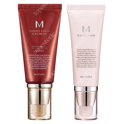 Missha Perfect Cover Set ZESTAW Baza 40 ml + Krem BB (No.21 kolor Light Beige) 50 ml