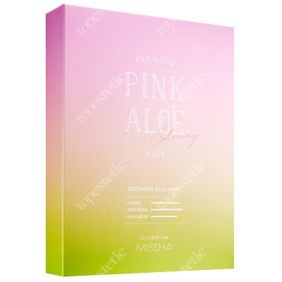 Missha Premium Pink Aloe Soothing Jelly Mask Nawilżająco-kojąca maska w płachcie 1 szt
