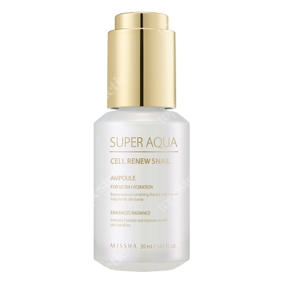 Missha Super Aqua Cell Renew Snail Ampoule Intensywnie pielęgnująca ampułka na bazie mucyny ślimaka 30 ml