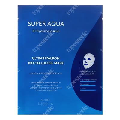 Missha Super Aqua Ultra Hyalron Bio Cellulose Mask Maska 25 ml