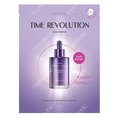 Missha Time Revolution Night Repair Ampoule Mask Ujędrniająca wegańska maska w płachcie 30 g