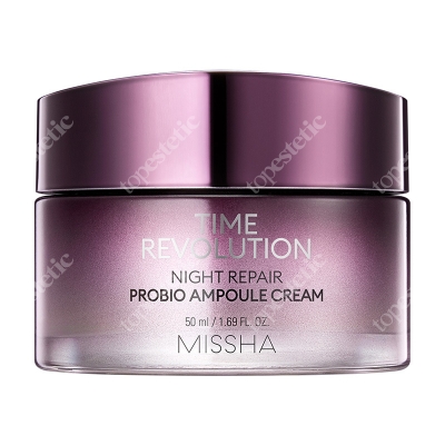 Missha Time Revolution Night Repair Probio Ampoule Cream Intensywnie nawilżający krem na bazie 50% sfermentowanego lizatu Bifida 50 ml