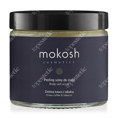 Mokosh Body Salt Scrub Green Coffee & Snuff Peeling solny do pielęgnacji ciała zielona kawa z tabaką 300 g