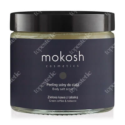 Mokosh Body Salt Scrub Green Coffee & Tobacco Peeling solny do ciała - Zielona kawa z tabaką 300 g