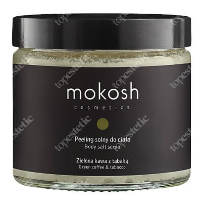 Mokosh Body Salt Scrub Green Coffee & Tobacco Peeling solny do ciała - Zielona kawa z tabaką 300 g