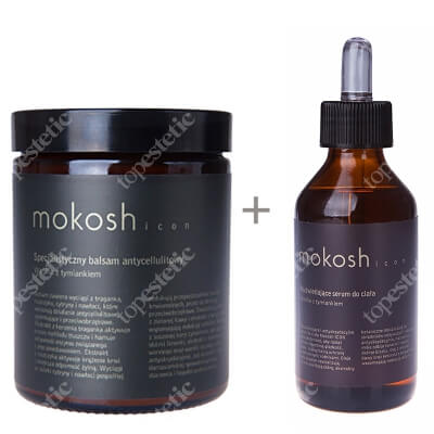 Mokosh Icon Set ZESTAW Balsam wanilia z tymiankiem 180 ml + Serum wanilia z tymiankiem 100 ml