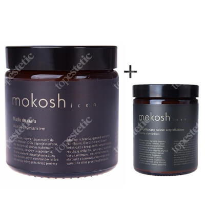 Mokosh Icon Set ZESTAW Masło wanilia z tymiankiem 120 ml + Balsam wanilia z tymiankiem 30 ml