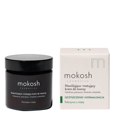Mokosh Oczyszczanie i Normalizacja Nawilżająco-matujący krem do twarzy - Pokrzywa z miętą 60 ml