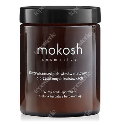 Mokosh Odżywka-Maska do Włosów Matowych Włosy średnioporowate - Zielona herbata z bergamotką 180 ml