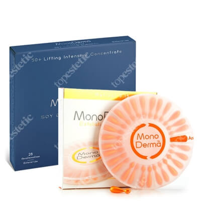 MonoDerma Anti Wrinkle And Brightening Set ZESTAW Serum przeciwstarzeniowe 28 kaps. + Zawiera czystą witaminę C (kwas l-askorbinowy) w stężeniu 10% - 28 kaps.