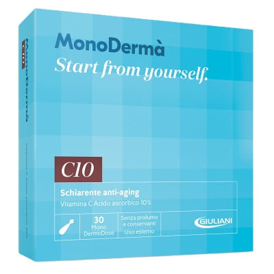 MonoDerma C10 Zawiera czystą witaminę C (kwas l-askorbinowy) w stężeniu 10% - 28 kaps.