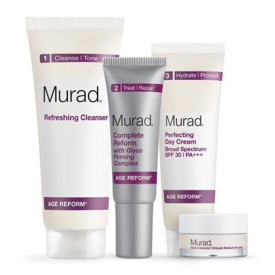 Murad Age Reform Zestaw pielęgnacyjny na dzień głęboko nawilżający 200 ml, 30 ml, 50 ml, 15 ml