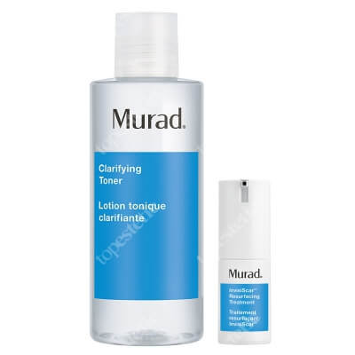 Murad InvisiScar ZESTAW Oczyszczający tonik 180 ml + Kuracja na blizny potrądzikowe 15 ml