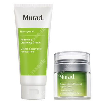 Murad Resurgence ZESTAW Oczyszczający krem do mycia twarzy 200 ml + Krem na noc 50 ml