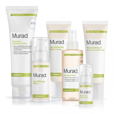 Murad Resurgence Zestaw pielęgnacyjny na noc z fitohormonami 200 ml, 180 ml, 30 ml, 50 ml, 15 ml, 50 ml