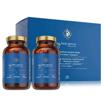 MyBestPharm MyBestGenius Wsparcie mózgu, wzroku i koncentracji 120 kaps