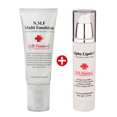 Cell Fusion C N.M.F Multi Emulsion + Alpha Lipoic C 15% Vit. C ZESTAW Krem na dzień + Krem na noc 50 ml, 50 ml