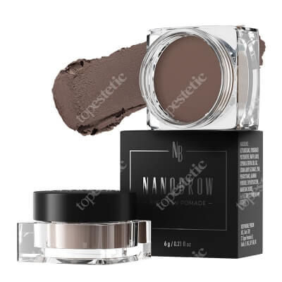 Nanobrow Eyebrow Pomade Wodoodporna pomada do brwi (kolor Dark Brown) 6 g