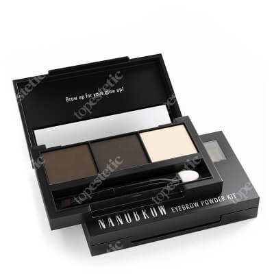 Nanobrow Eyebrow Powder Cienie do brwi z rozświetlaczem (kolor dark) 4g