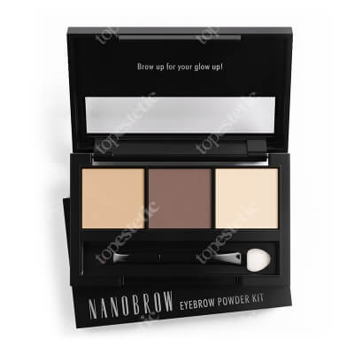 Nanobrow Eyebrow Powder Cienie do brwi z rozświetlaczem (kolor light) 4g