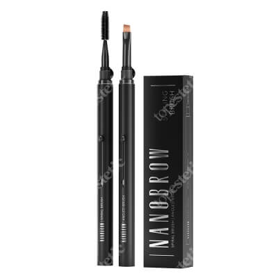 Nanobrow Styling Brushes Set ZESTAW Szczoteczka do modelowania brwi i rzęs 1 szt + Pędzelek do makijażu i stylizacji brwi 1 szt