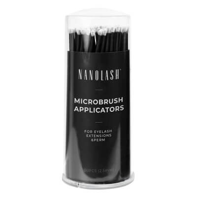 Nanolash Microbrush Applicators Aplikatory bezwłókienkowe do rzęs (2,5 mm) 100 szt