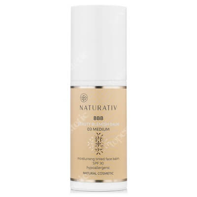 Naturativ Tinted Face Balm SPF 30 Krem BBB z fluidem Medium 03 (średni beż) 50 ml