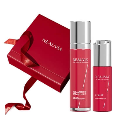 Neauvia Odbudowa i Nawilżenie ZESTAW Rozświetlające i antyoksydacyjne serum z witaminą C 30 ml + Krem naprawczy 50 ml