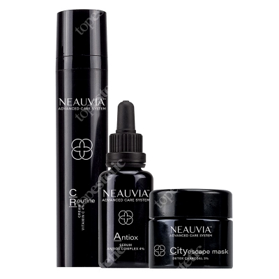 Neauvia Siła Trzech - Kuracja Antysmogowa 2019 ZESTAW Codzienny krem z witaminą C 50 ml + Serum antyoksydacyjne 30 ml + Maseczka z węglem detoksykującym 50 ml