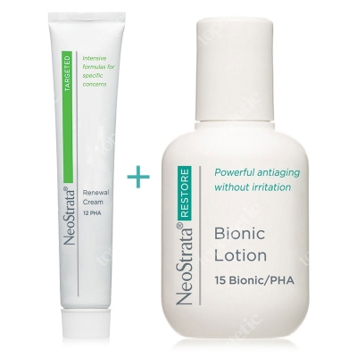 NeoStrata Bionic Lotion + Renewal Cream ZESTAW Mleczko 100 ml + Przeciwzmarszczkowy krem z Pro-retinolem 30 g