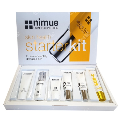 Nimue Environmentally Starter Kit ZESTAW Żel 30 ml + Odżywka 30 ml + Enzym 15 ml + Krem na dzień 15 ml + Krem na noc 15 ml + Krem 20 ml