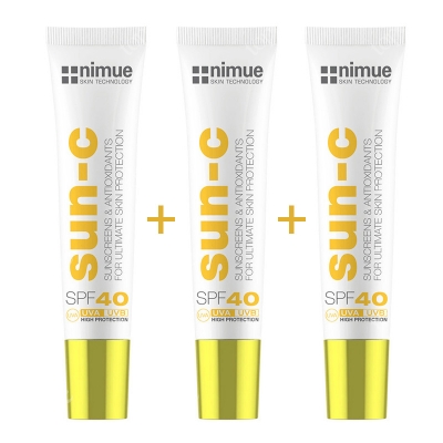 Nimue Sun C Sunscreen SPF 40 Set ZESTAW Krem przeciwsłoneczny 3x20 ml