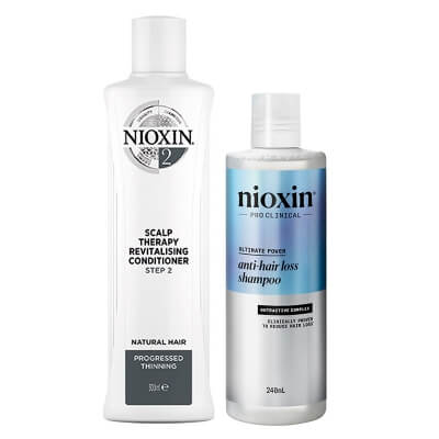 Nioxin Anti-Hairloss ZESTAW Szampon 240 ml + Odżywka 300 ml