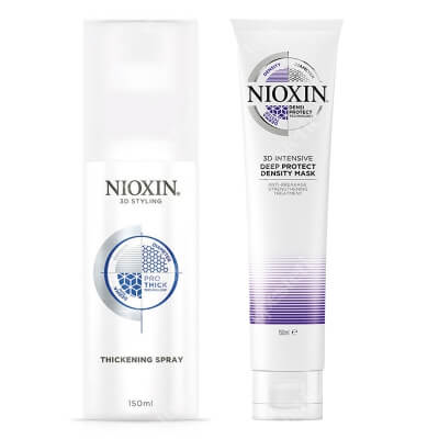 Nioxin Beauty Hair Set ZESTAW Maska ochronna 150 ml + Spray pogrubiający 150 ml