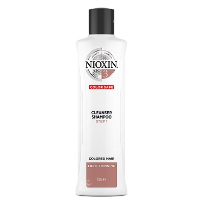 Nioxin Cleanser System 3 Szampon oczyszczający przeciw wypadaniu (włosy farbowane, cienkie, lekko przerzedzone) 300 ml