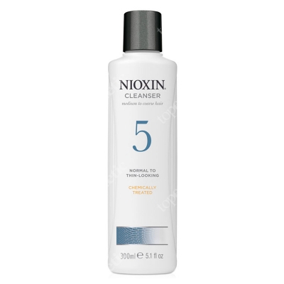 Nioxin Cleanser System 5 Szampon oczyszczający przeciw wypadaniu (włosy po zabiegach chemicznych, grube, lekko przerzedzone) 300 ml