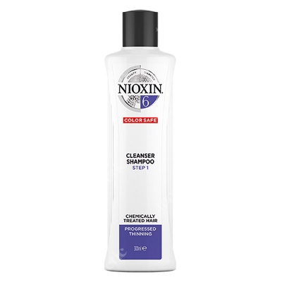 Nioxin Cleanser System 6 Szampon oczyszczający przeciw wypadaniu (włosy po zabiegach chemicznych, grube, widocznie przerzedzone) 300 ml
