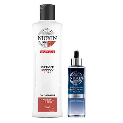 Nioxin Density Rescue ZESTAW Kuracja powstrzymująca wypadanie włosów 70 ml + Szampon oczyszczający przeciw wypadaniu 300 ml