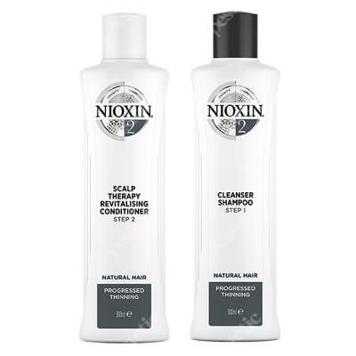 Nioxin Nioxin System 2 Progressed Thinning Set ZESTAW Szampon 300 ml + Odżywka 300 ml