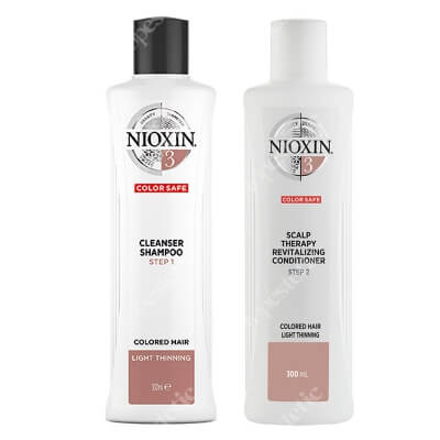 Nioxin Nioxin System 3 Color Safe Set ZESTAW Szampon 300 ml + Odżywka 300 ml
