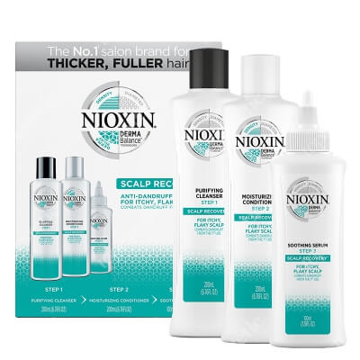 Nioxin Scalp Recovery Mega Set ZESTAW Szampon 200 ml + Odżywka 200 ml + Serum 100 ml
