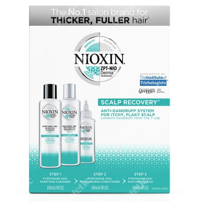 Nioxin Scalp Recovery Set ZESTAW Szampon 200 ml + Odżywka 200 ml + Serum 100 ml