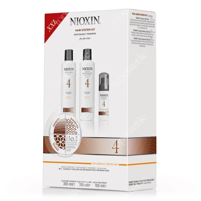Nioxin System 4 ZESTAW XXL pielęgnacyjny przeciw wypadaniu (włosy cienkie, znacznie przerzedzone, zniszczone) 300, 300, 100 ml