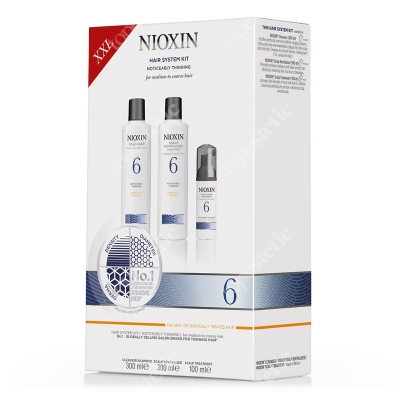 Nioxin System 6 ZESTAW XXL pielęgnacyjny przeciw wypadaniu (włosy grube, znacznie przerzedzone, zniszczone) 300 ml, 300 ml, 100 ml